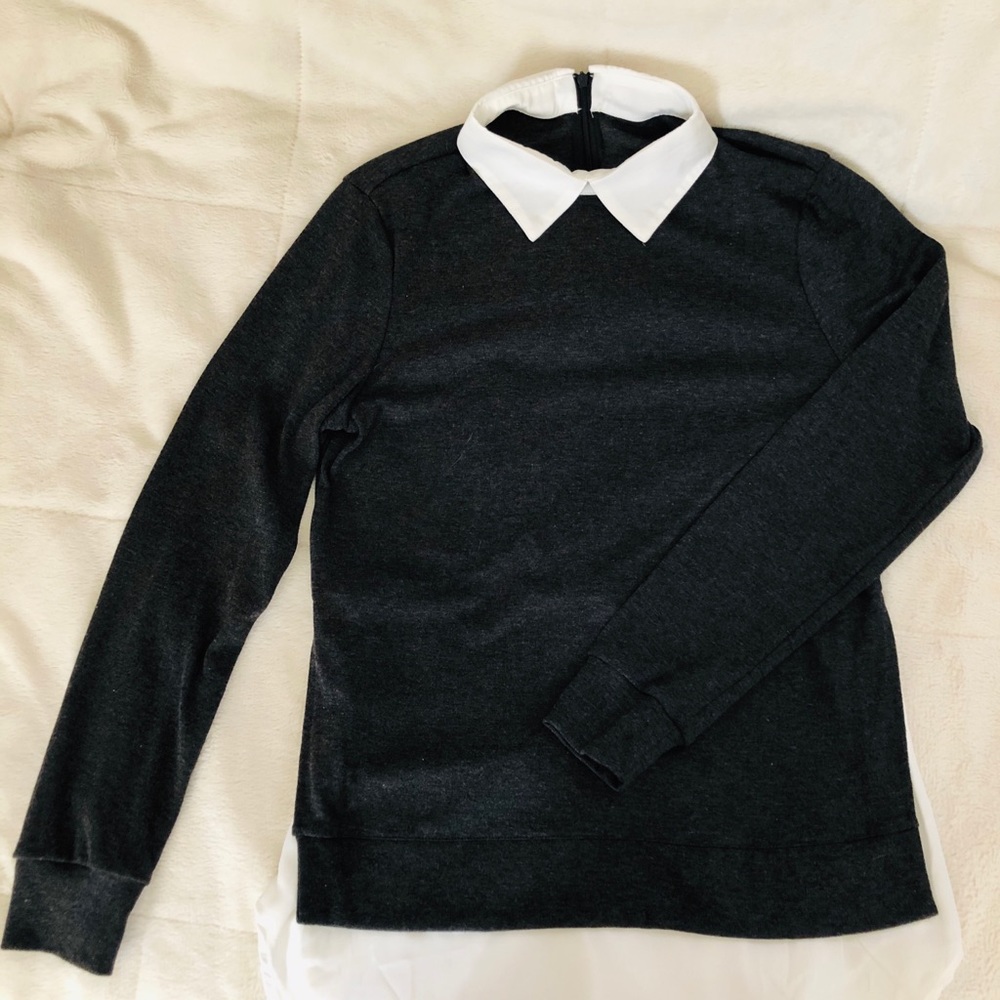 🌸Korean cute blouse style pullover sweater